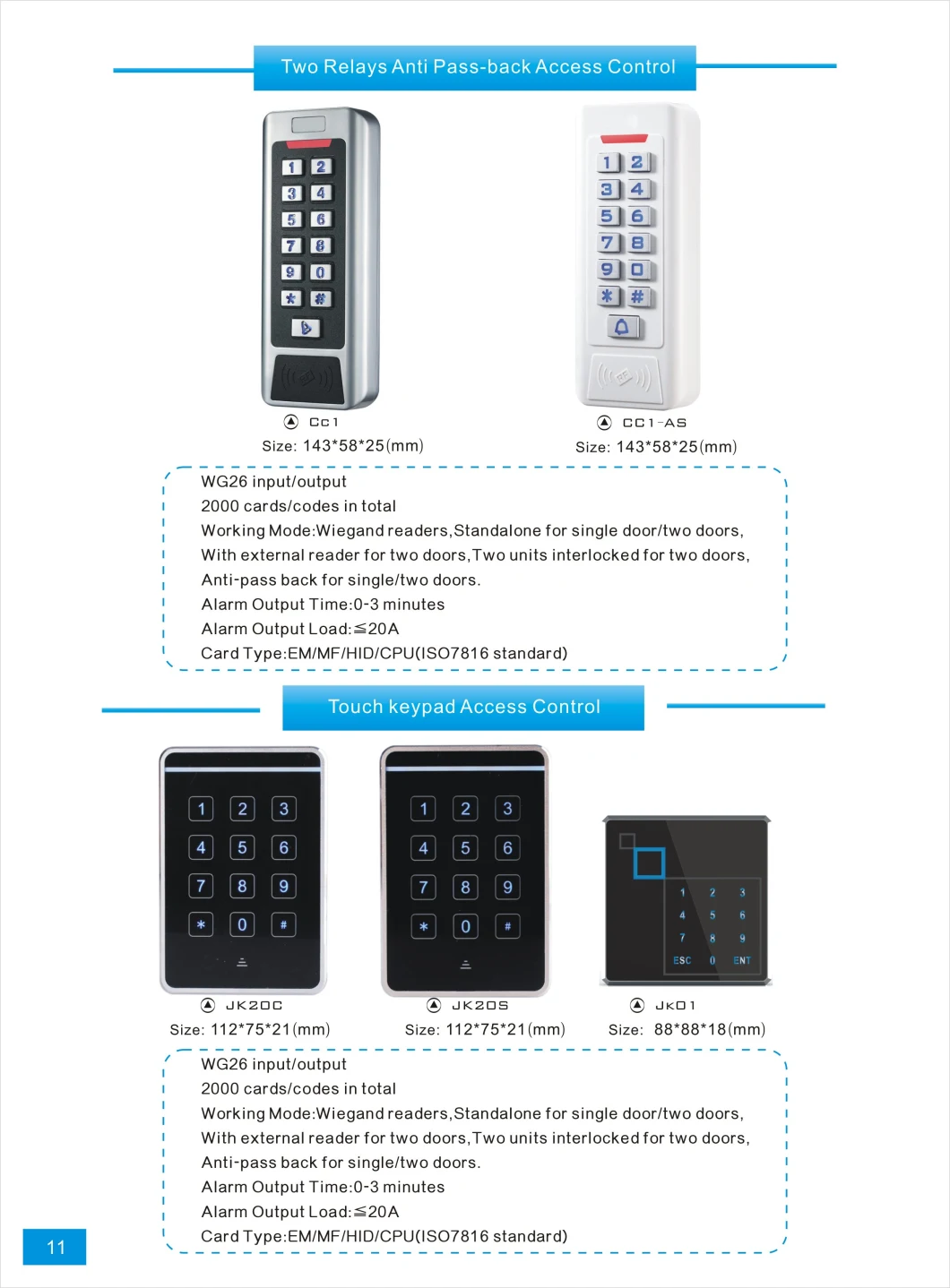 Factory Price Waterproof Car Parking Lot Middle Range Reader RFID Door Ddaccess Control System