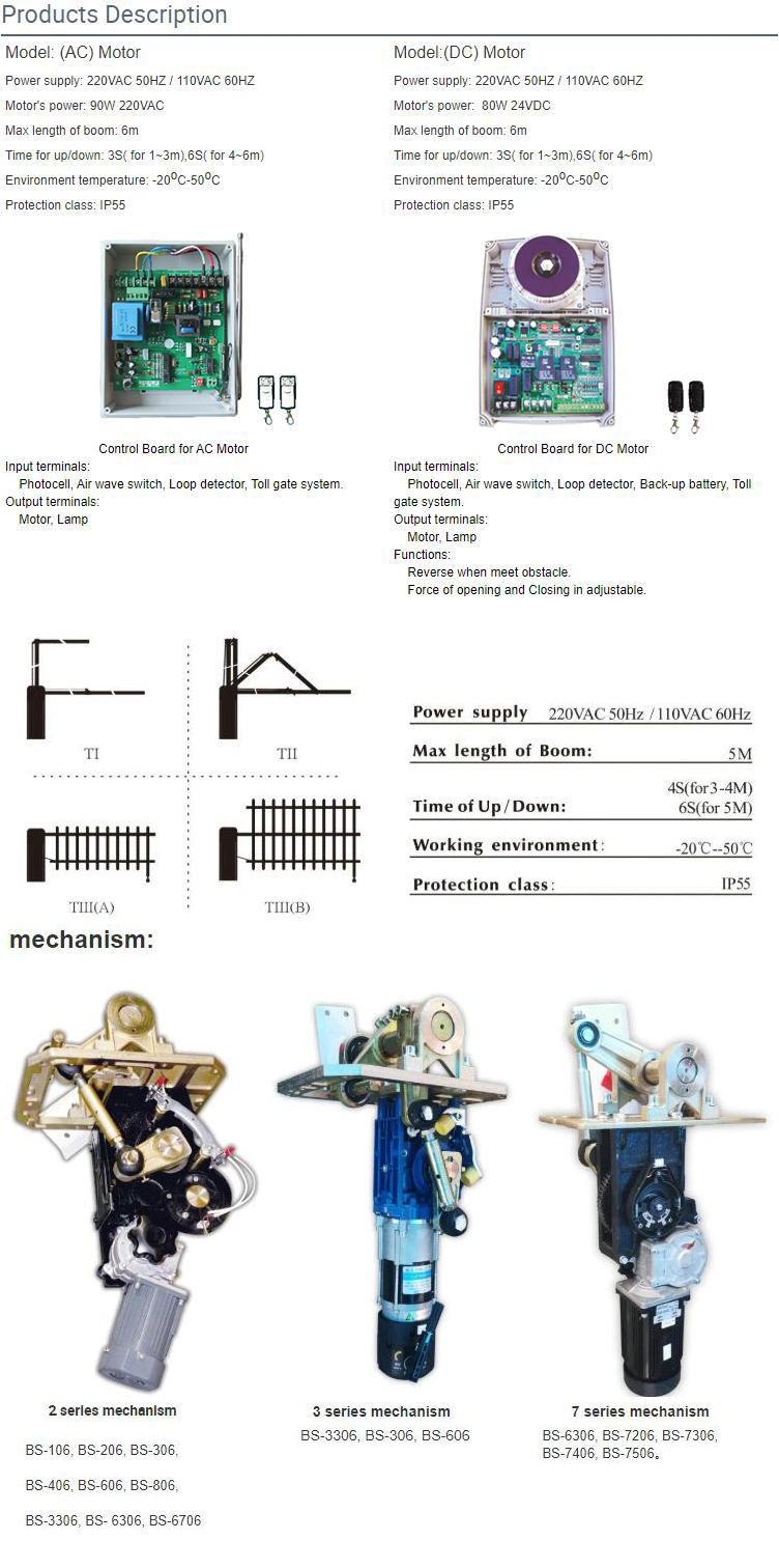 Boom Barrier Gate for Parking System